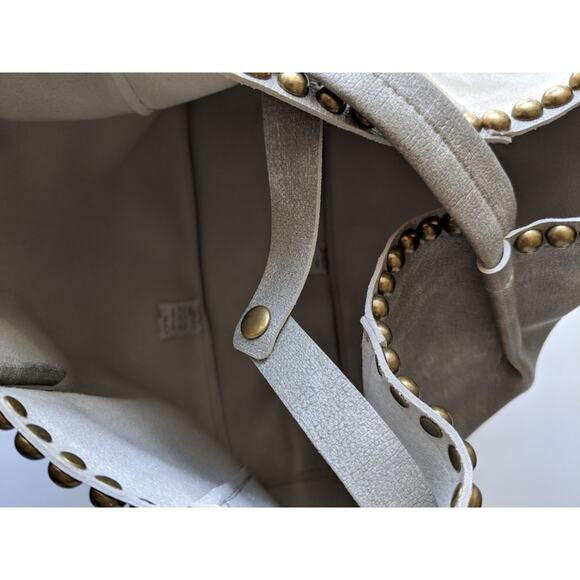 B-Low the Belt Gray Studded Tote - Size O/S - NWT - Picture 4 of 6